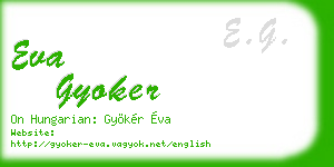 eva gyoker business card
