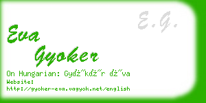 eva gyoker business card